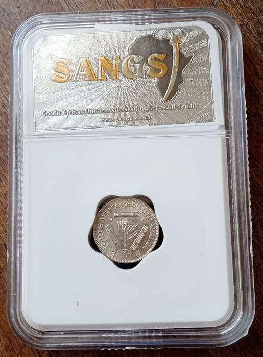1950 Union silver tickey SANGS MS62