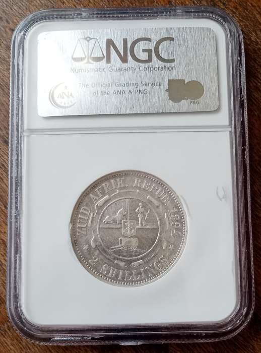 1894 ZAR Kruger silver 2 Shillings NGC VF35
