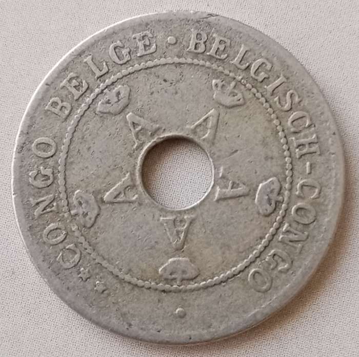1919 Belgian Congo 10 centimes
