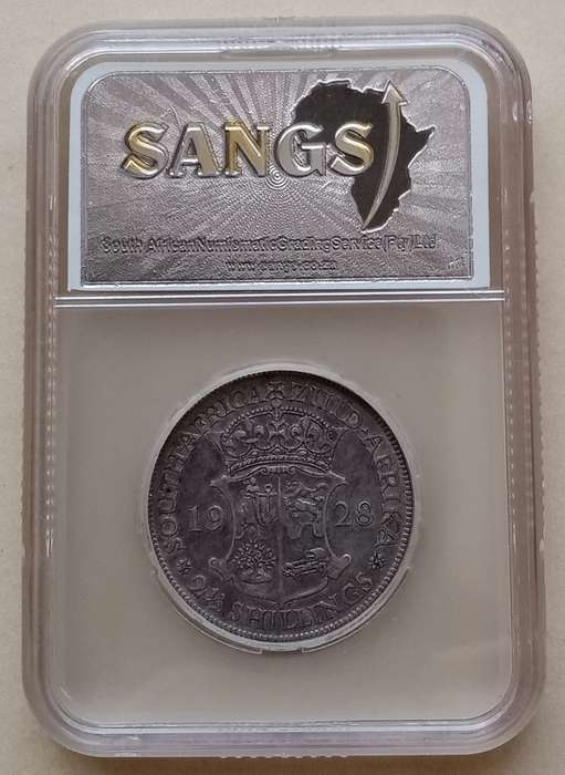 1928 Union silver 2 1/2 Shillings SANGS VF20