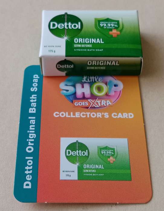 Checkers Little Shop goes Xtra Dettol bath soap incl.card