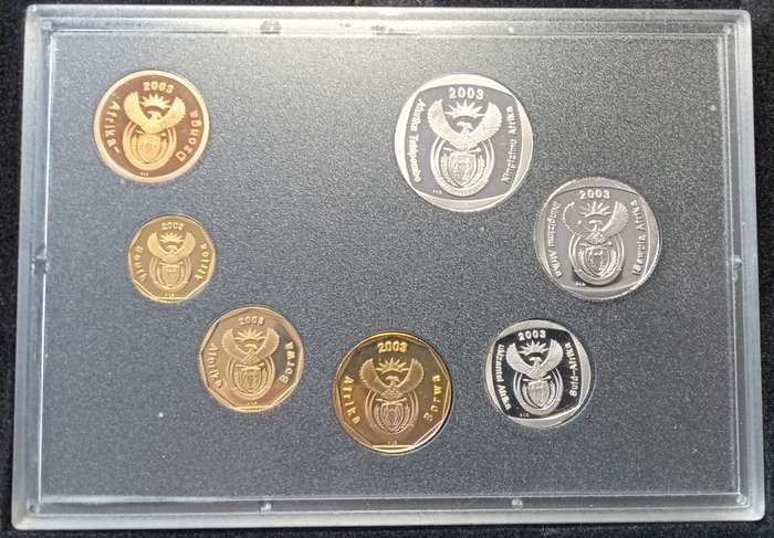 2003 Republic proof set in box (mintage: 2356).