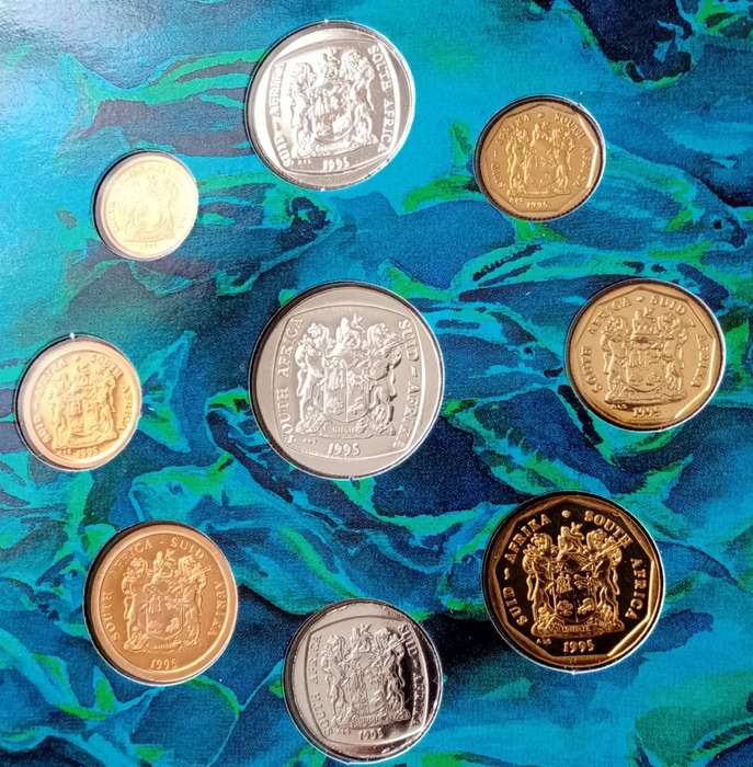 1995 Brilliant uncirculated Mint coin set (Fish Eagle)