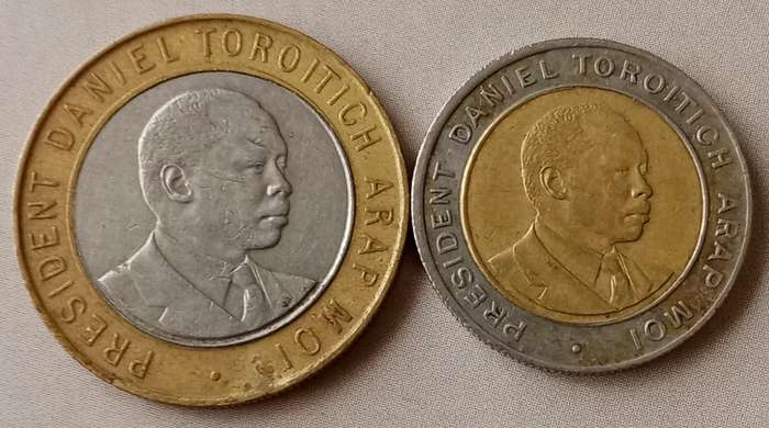 1997 Kenya 5 and 10 Shillings