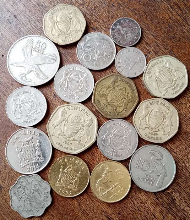 Lot of x17 African coins