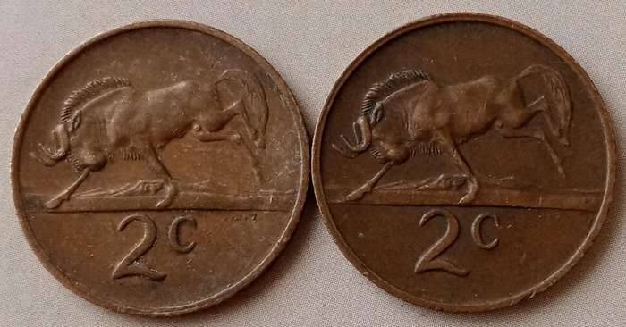 1970 and 1971 Republic 2c set