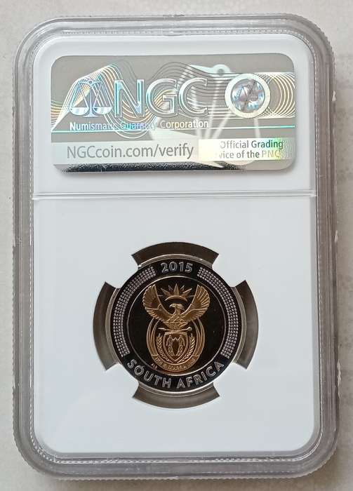 2015 Griqua Town Bicentennial proof R5 NGC PF69 Ultra Cameo -Top Pop