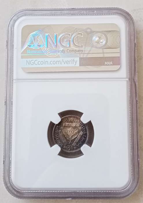 1953 Union proof silver tickey NGC PF65
