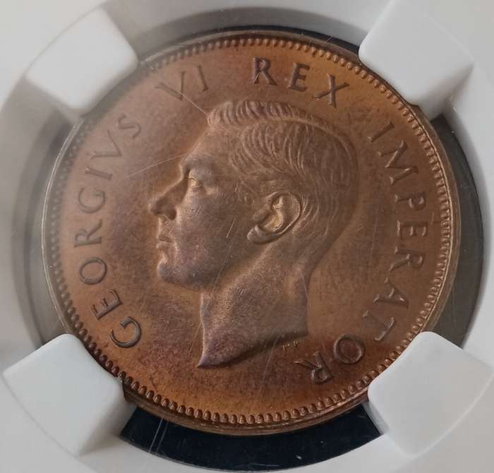 1947 Union proof 1/2 Penny NGC PF65 RB (mintage: 2600)