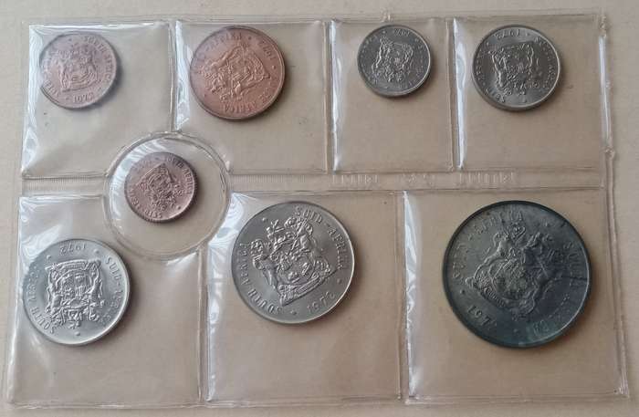 1972 Republic uncirculated Mint pack (R1-1/2c) incl.silver R1.