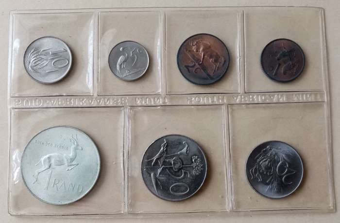 1967 Afrikaans uncirculated Mint pack incl.silver R1 (mintage: 20000)