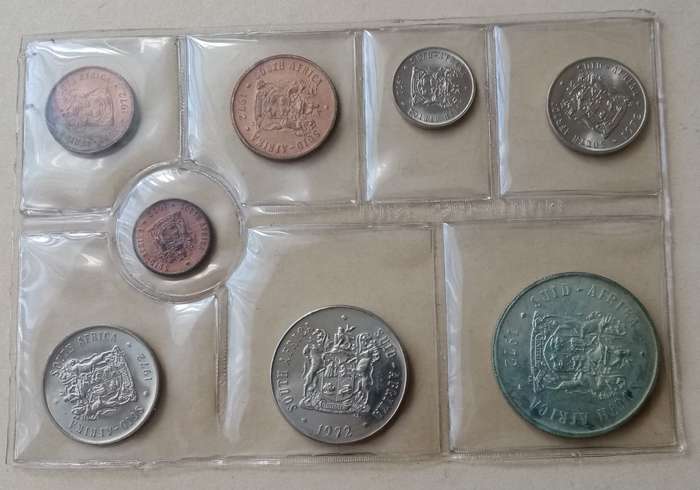 1972 Republic uncirculated Mint pack set (R1-1/2c) incl.silver R1 (mintage: 20000)