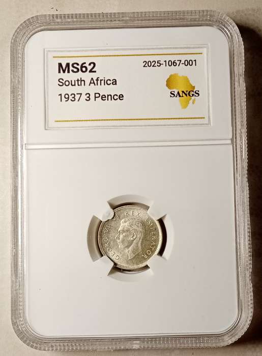 1937 Union silver tickey SANGS MS62