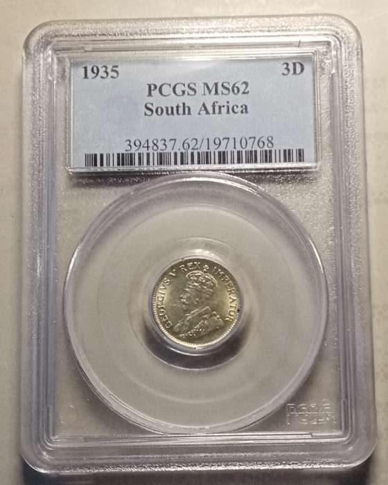 1935 Union silver tickey PCGS MS62 (Only 2 coins higher)