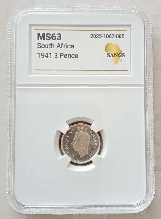 Nice 1941 union silver tickey SANGS MS63