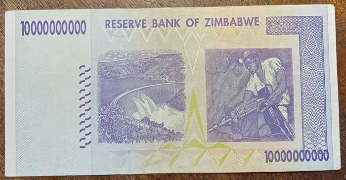 2008 Zimbabwe 10 billion dollars in VF