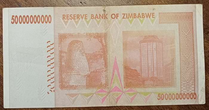 2008 Zimbabwe 50 Billion dollars