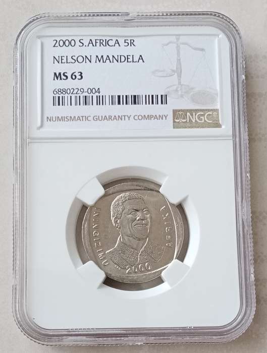 2000 Mandela R5 NGC graded MS63