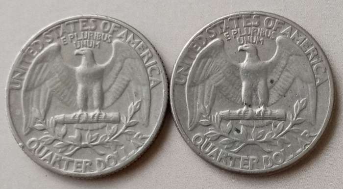 1965/1966 USA Washington quarter dollar set