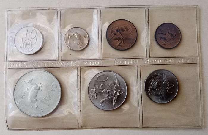 1967 Afrikaans uncirculated Mint set incl.silver R1 (mintage: 20000)