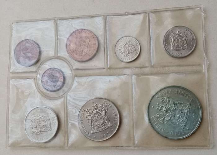 1972 Uncirculated Mint pack (R1-1/2c) incl.silver R1 (mintage: 20000)