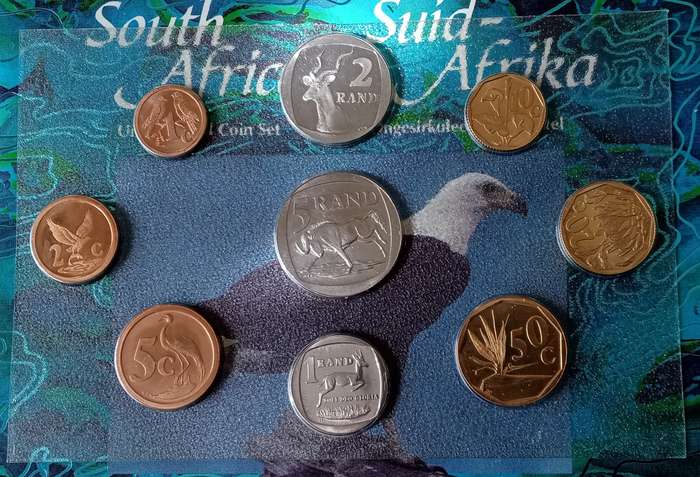 1995 Uncirculated Mint coin set (Fish Eagle) mintage: 8477