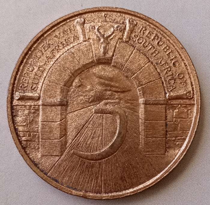 1966 S.A 5 year Republic- Johannesburg medal