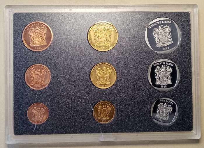 1998 Republic proof set in case.