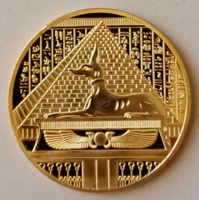 Ancient Egyptian god Anubis commemorative novelty coin (40mm)