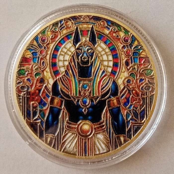 Ancient Egyptian god Anubis commemorative novelty coin (40mm)
