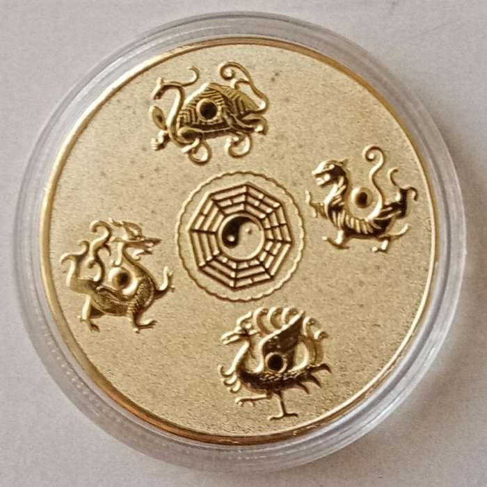 Chinese mythical divine beast - (White Tiger) commemorative novelty coin (40mm)