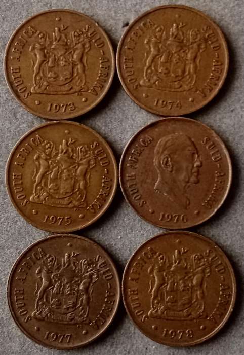 1973-1978 Republic 2c set in sequence