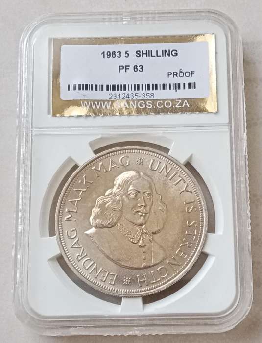Nice 1963 Republic proof silver 50c SANGS PF63 (mintage: 4025)