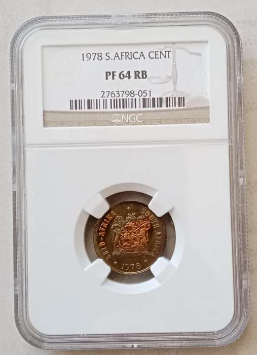 Scarcer grade 1978 proof 1c NGC PF64 RB (Pop 2)- Only 4 higher