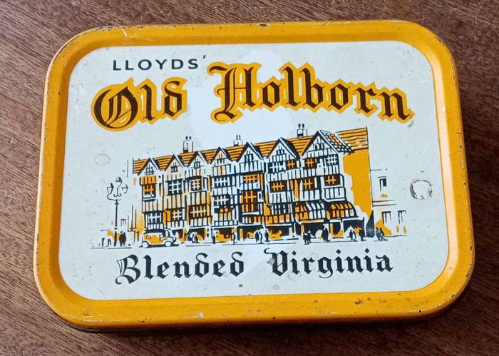 Vintage LLoyds Old Holborn Blended Virginia tobacco tin