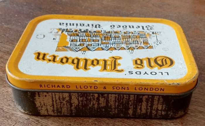 Vintage LLoyds Old Holborn Blended Virginia tobacco tin