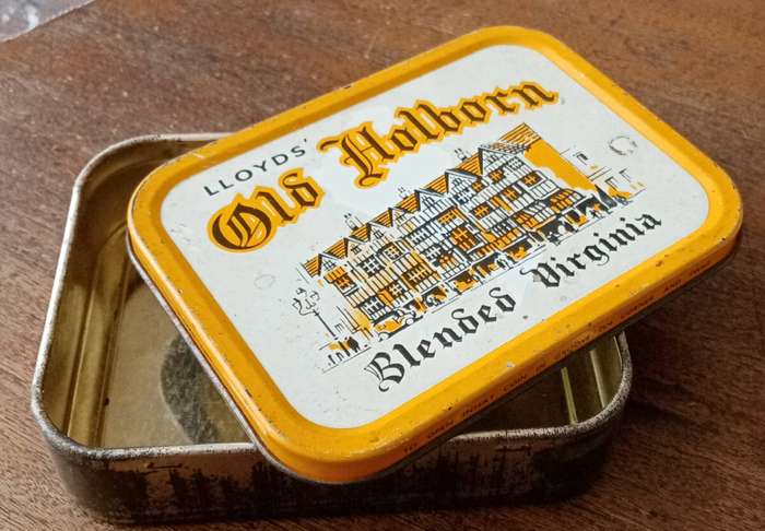 Vintage LLoyds Old Holborn Blended Virginia tobacco tin