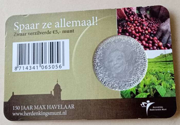 2010 Netherlands uncirculated 5 Euro in coin card (Max Havelaar)