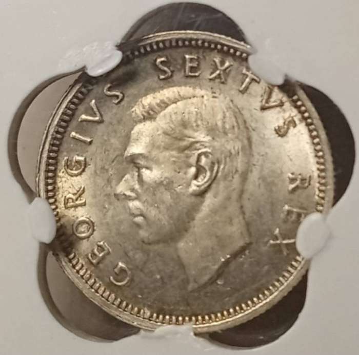 1948 Union silver sixpence SANGS MS64
