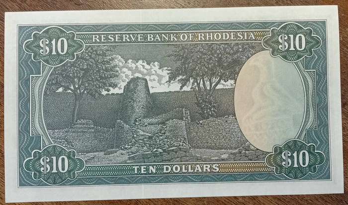 1979 Rhodesia uncirculated $10 note
