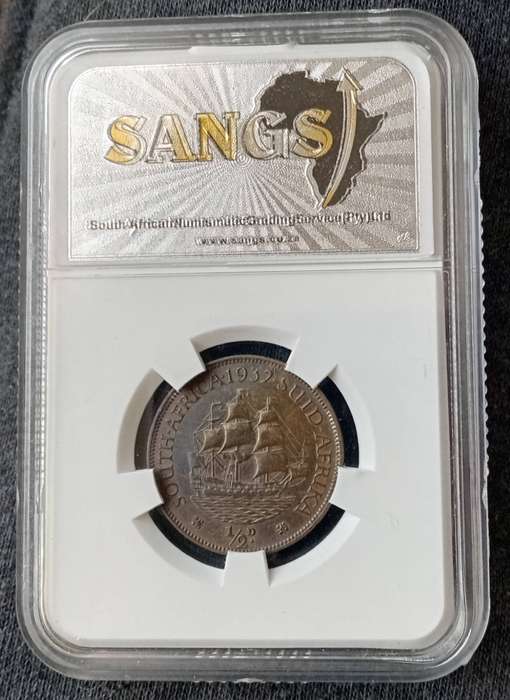 1932 Union 1/2 Penny SANGS XF40 - Cracked Die
