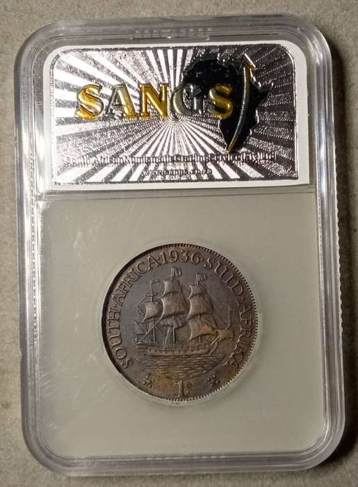 1936 Union penny SANGS MS61 (Mint State).