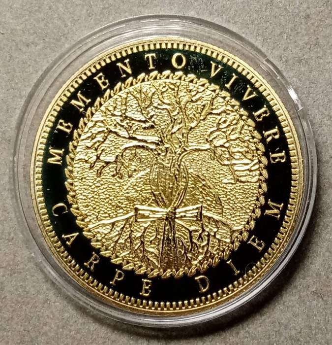 Memento Mori Stoic reminder novelty coin - (40mm)
