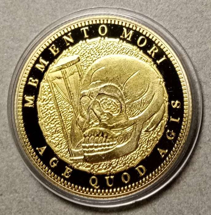 Memento Mori Stoic reminder novelty coin - (40mm)