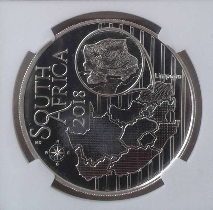 Scarce 2018 Waterberg Biosphere Reserve -Kudu proof 1oz silver R2 NGC PF69 Cameo- Top pop