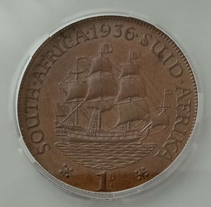 Nice 1936 union penny SANGS MS61 (Mint State)
