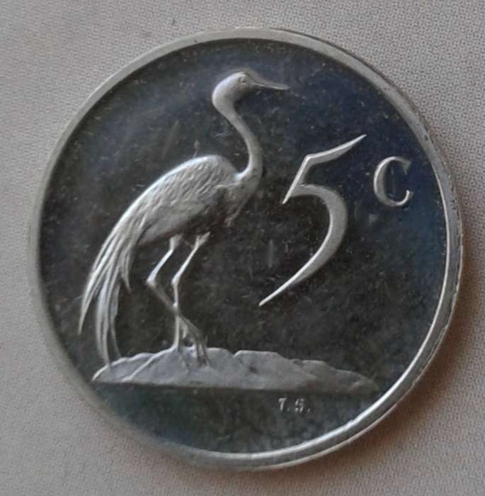 1987 Republic proof nickel 5c