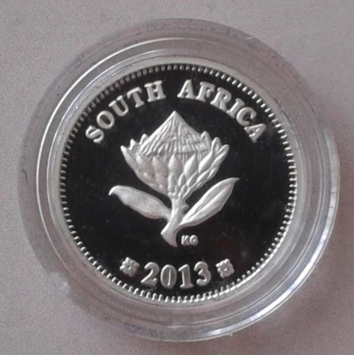 2013 Proof silver 2 1/2c in bag incl.certificate (Trains of South Africa - Class 35)