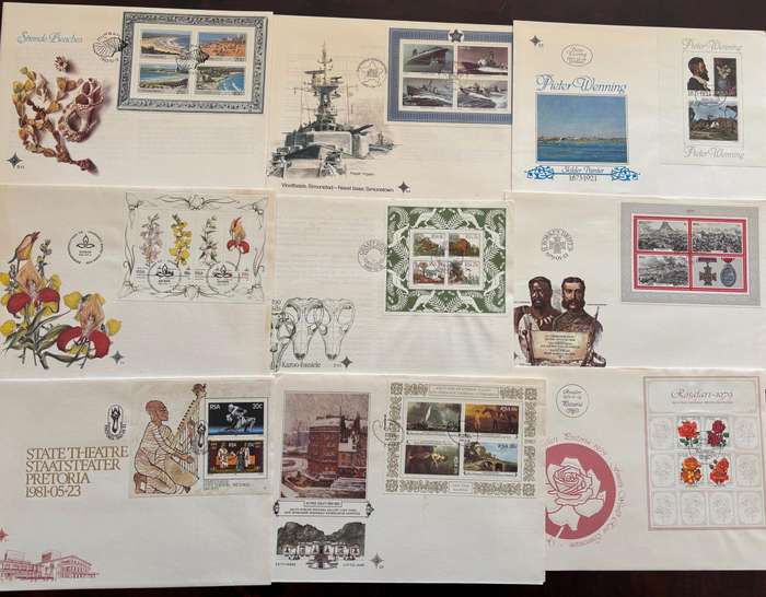 BULKLOT - RSA  18 large FDC and 5 definitive folders