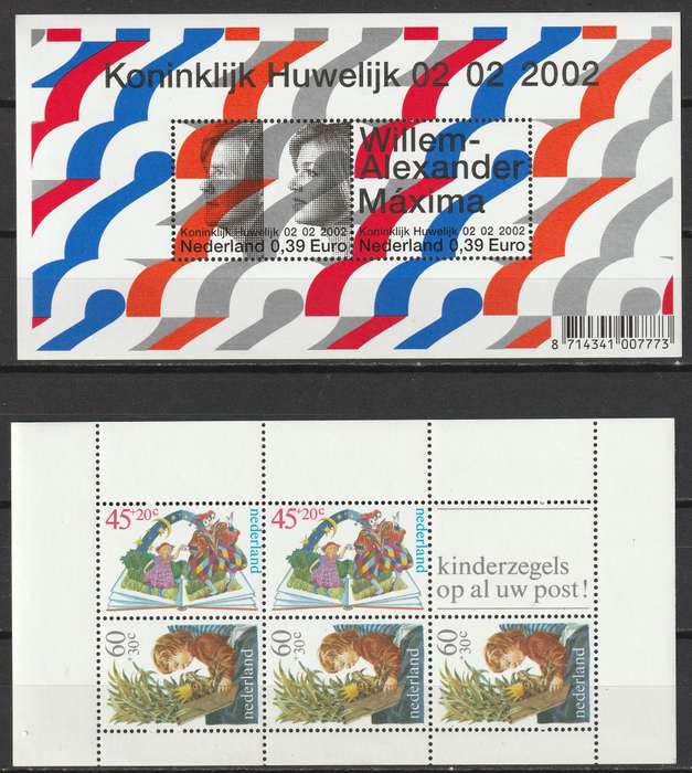 NEDERLAND - Seven complete sets  minisheets **MNH**
